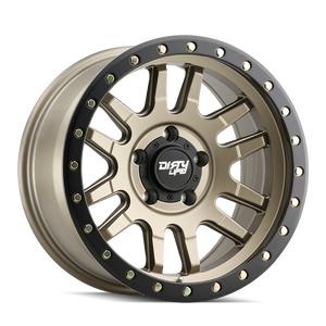 Dirty Life CANYON PRO Satin gold 17x9 -12 6x139.7mm 106mm - Wheelwiz