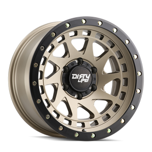 Dirty Life ENIGMA Satin gold 17x9 -12 8x165.1mm 130.8mm - Wheelwiz