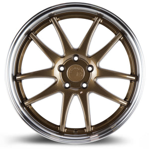 Aodhan DS02 Bronze w/Machined Lip 19x8.5 +35 5x114.3 73.1mm - Wheelwiz