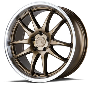 Aodhan DS02 Bronze w/Machined Lip 19x8.5 +35 5x114.3 73.1mm - Wheelwiz