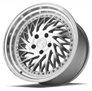 Aodhan DS03 Silver w/Machined Face 18x9.5 Driver Side +30 5x114.3 73.1mm - Wheelwiz