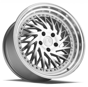 Aodhan DS03 Silver w/Machined Face 18x9.5 Passenger Side +30 5x114.3 73.1mm - Wheelwiz