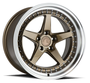 Aodhan DS05 Bronze w/Machined Lip 18x10.5 +22 5x114.3 73.1mm - Wheelwiz