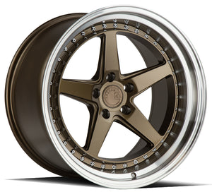 Aodhan DS05 Bronze w/Machined Lip 19x11 +15 5x114.3 73.1mm - Wheelwiz