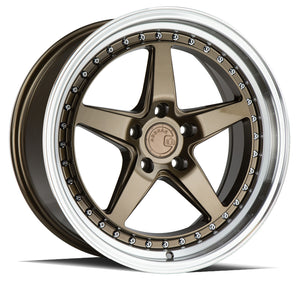Aodhan DS05 Bronze w/Machined Lip 18x8.5 +35 5x114.3 73.1mm - Wheelwiz