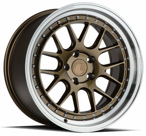 Aodhan DS06 Bronze w/Machined Lip 18x9.5 +35 5x100 73.1mm - Wheelwiz
