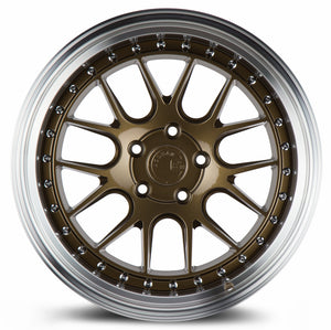 Aodhan DS06 Bronze w/Machined Lip 19x11 +15 5x114.3 73.1mm - Wheelwiz