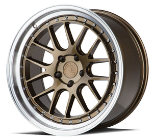 Aodhan DS06 Bronze w/Machined Lip 19x9.5 +15 5x114.3 73.1mm - Wheelwiz