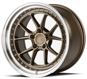 Aodhan DS08 Bronze w/Machined Lip 18x10.5 +22 5x114.3 73.1mm - Wheelwiz