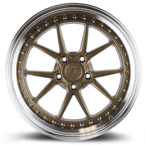 Aodhan DS08 Bronze w/Machined Lip 19x11 +15 5x114.3 73.1mm - Wheelwiz