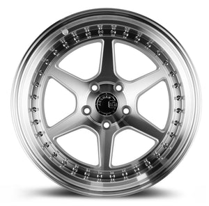 Aodhan DS09 Silver w/Machined Face 18x10.5 +15 5x114.3 73.1mm - Wheelwiz