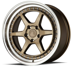 Aodhan DS09 Bronze w/Machined Lip 18x8.5 +35 5x100 73.1mm - Wheelwiz