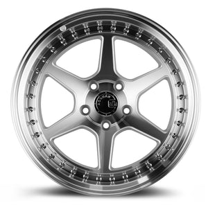 Aodhan DS09 Silver w/Machined Face 18x8.5 +35 5x100 73.1mm - Wheelwiz