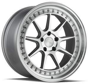 Aodhan DS-X Silver w/Machined Face 18x9.5 +15 5x114.3 73.1mm - Wheelwiz