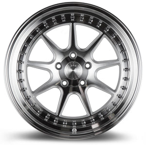 Aodhan DS-X Silver w/Machined Face 19x9.5 +15 5x114.3 73.1mm - Wheelwiz