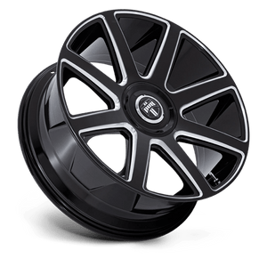 DUB DC273 PULL Gloss Black Milled 26x10 +20 Custom 72.6mm