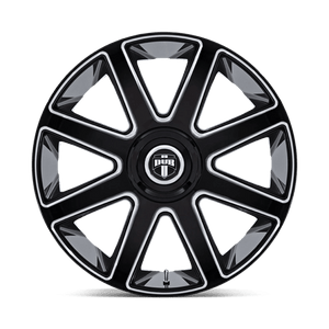 DUB DC273 PULL Gloss Black Milled 26x10 +20 Custom 72.6mm