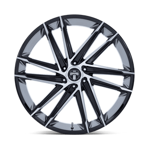 DUB DC275 BLAZE Gloss Black W/ Machined Face 24x10 +30 6x135mm 87.1mm