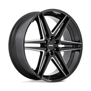 DUB S267 DIRTY DOG Glossy Black Milled 26x10 +25 6x139.7mm 106.1mm - Wheelwiz