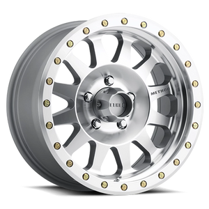 Method Race Wheels Double Standard MR304 Machined W/ Clear Coat 17x8.5 0 5x139.7mm 108mm - Wheelwiz