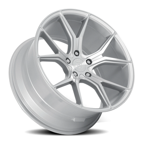 Dolce Performance Element Gloss Silver W/ Machined Face 19x9.5 +40 5x112mm 66.56mm