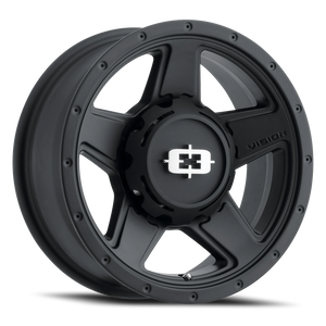 Vision Wheel 390 Satin Black 15x6 0 5x114.3mm 83mm - Wheelwiz