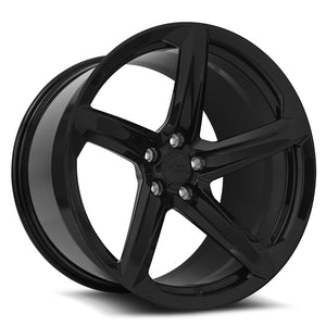MRR Forged Forged F23 Gloss Black Left 21x13 +25 5x120mm 67.1mm - Wheelwiz