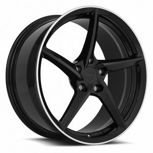 MRR Forged Forged F25 Gloss Black Left 19x8.5 +38 5x120mm 67.1mm - Wheelwiz