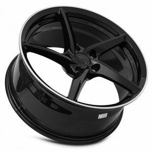 MRR Forged Forged F25 Gloss Black Left 19x8.5 +38 5x120mm 67.1mm - Wheelwiz