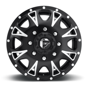 Fuel Offroad D513 THROTTLE Matte Black Milled 17x6.5 +129 8x200mm 142mm - Wheelwiz