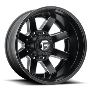 Fuel Offroad D538 MAVERICK Matte Black Milled 22x8.25 -221 8x165.1mm 117mm - Wheelwiz