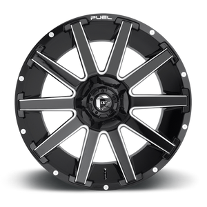 Fuel Offroad D615 CONTRA Gloss Black Milled 20x10 -18 8x170mm 125.1mm