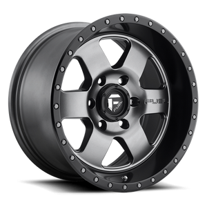 Fuel Offroad D619 PODIUM Matte Gun Metal Black Bead Ring 15x7 +13 4x137mm 110.1mm - WheelWiz