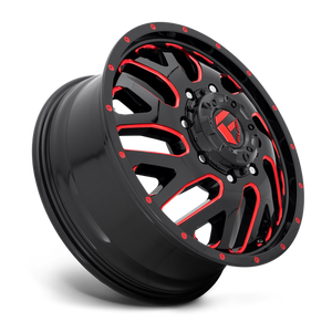 Fuel Offroad D656 TRITON Gloss Black Red Tinted Clear 20x8.25 +105 8x165.1mm 121.5mm