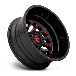 Fuel Offroad D656 TRITON Gloss Black Red Tinted Clear 20x8.25 -240 8x165.1mm 121.5mm