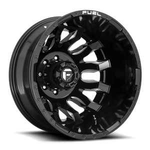 Fuel Offroad D673 BLITZ Gloss Black Milled 20x8.25 -202 8x200mm 142mm