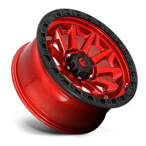 Fuel Offroad D695 COVERT Candy Red Black Bead Ring 16x8 +1 6x139.7mm 106.1mm - Wheelwiz