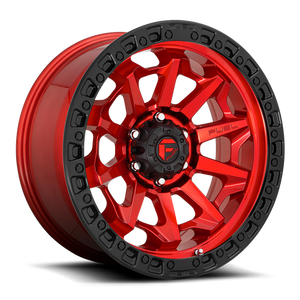 Fuel Offroad D695 COVERT Candy Red Black Bead Ring 16x8 +1 6x139.7mm 106.1mm - Wheelwiz