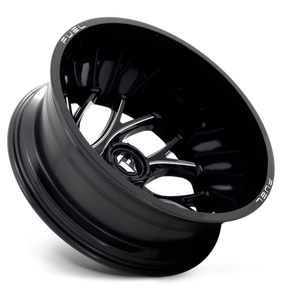 Fuel Offroad D741 RUNNER Gloss Black Milled 22x8.25 -240 8x165.1mm 121.5mm - Wheelwiz
