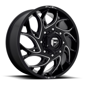 Fuel Offroad D741 RUNNER Gloss Black Milled 22x8.25 +105 8x165.1mm 121.5mm
