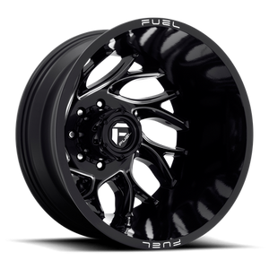 Fuel Offroad D741 RUNNER Gloss Black Milled 20x8.25 -265 8x165.1mm 121.5mm - Wheelwiz