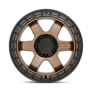 Fuel Offroad D751 BLOCK Matte Bronze W/ Black Ring 18x9 +20 6x114.3mm 66.1mm - Wheelwiz