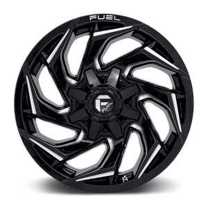 Fuel Offroad D753 REACTION Gloss Black Milled 18x9 +1 8x170mm 125.1mm