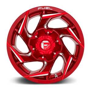 Fuel Offroad D754 REACTION Candy Red Milled 15x8 -12 5x139.7mm 108mm