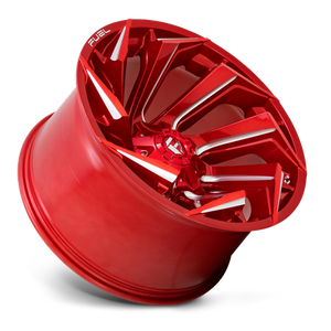Fuel Offroad D754 REACTION Candy Red Milled 22x10 -18 8x165.1mm 125.1mm - Wheelwiz