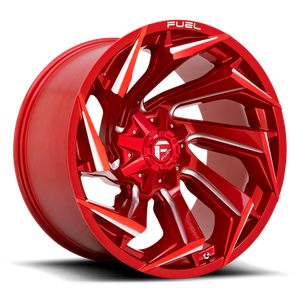 Fuel Offroad D754 REACTION Candy Red Milled 22x10 -18 8x165.1mm 125.1mm - Wheelwiz