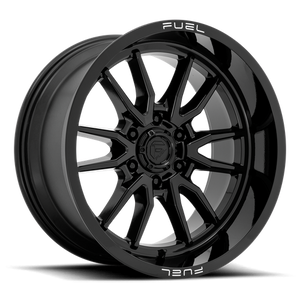 Fuel Offroad D760 CLASH Gloss Black 18x9 -12 6x139.7mm 106.1mm