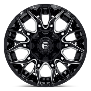 Fuel Offroad D769 TWITCH Glossy Black Milled 20x10 -18 6x135|6x139.7mm 106.1mm
