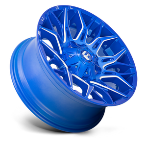Fuel Offroad D770 TWITCH Anodized Blue Milled 20x10 -18 6x135|6x139.7mm 106.1mm - Wheelwiz