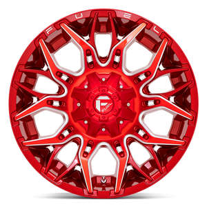 Fuel Offroad D771 TWITCH Candy Red Milled 20x10 -18 5x114.3|5x127mm 78.1mm